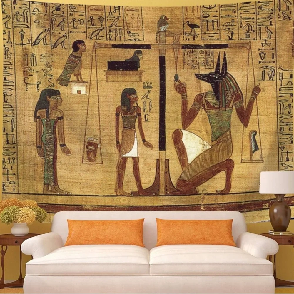 Egyptian Tapestry Wall Hanging Egyptian Ancient Religion Historical Backdrop,New